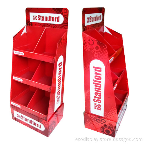 Cardboard book display stand